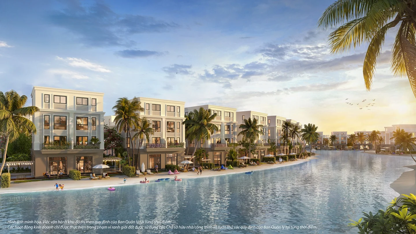 Nhà phố ven biển hồ Vinhomes Green Paradise